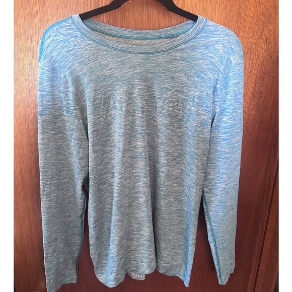 LULULEMON MEN'S METAL VENT TECH LS HEATHER BLUE TEE; SIZE MED - Picture 1 of 5